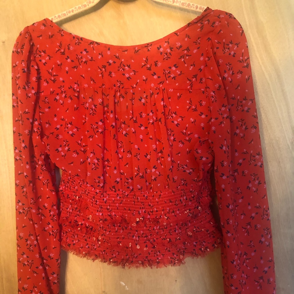 Free People Lolita Top, red
